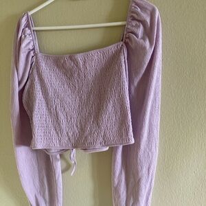 womens light purple top